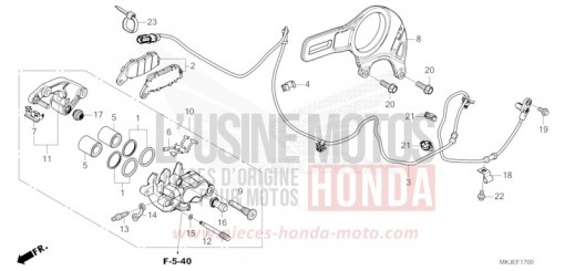 ETRIER DE FREIN ARRIERE CB1000RAP de 2023